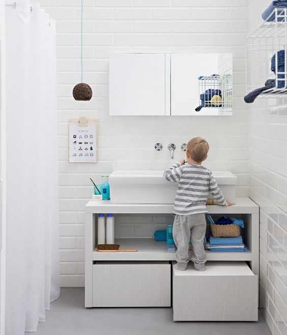 meuble lavabo pour enfants