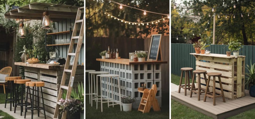 coin bar terrasse fait maison
