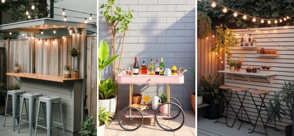 materiaux pour diy bar terrasse