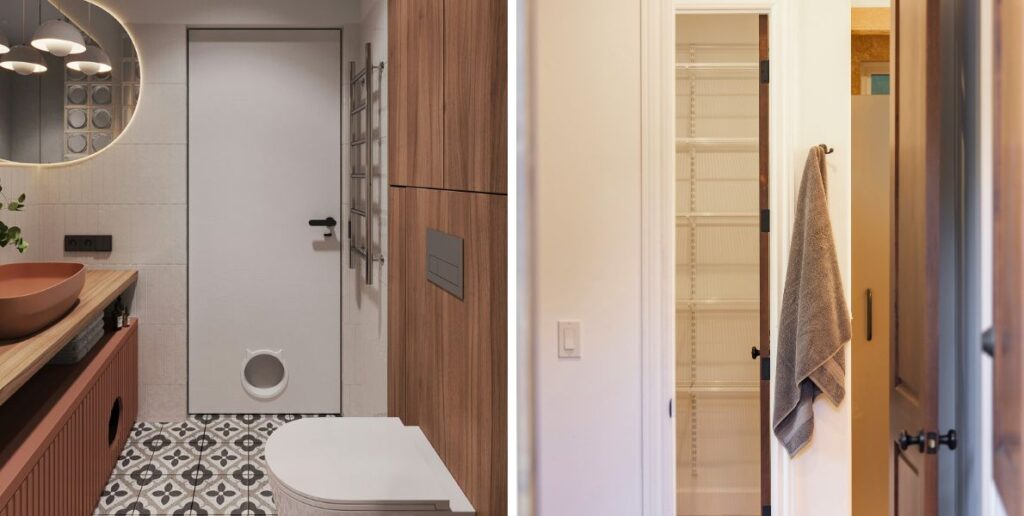 rangement derriere porte salle de bain