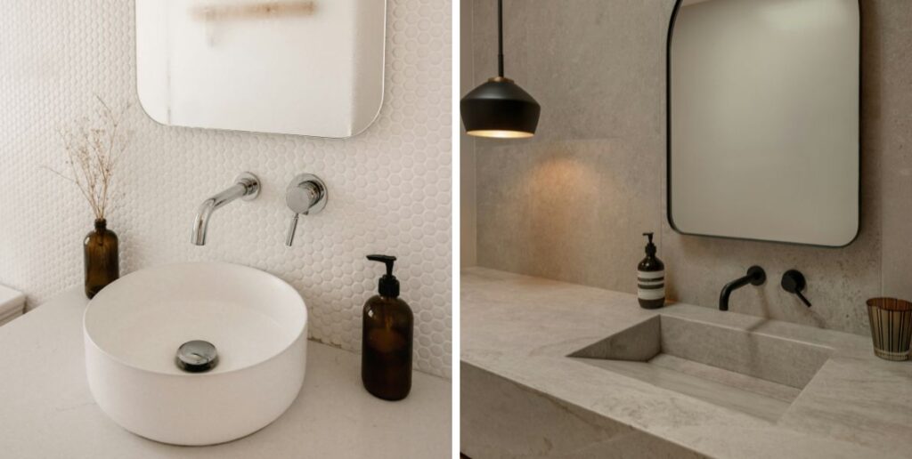 salle de bain epuree