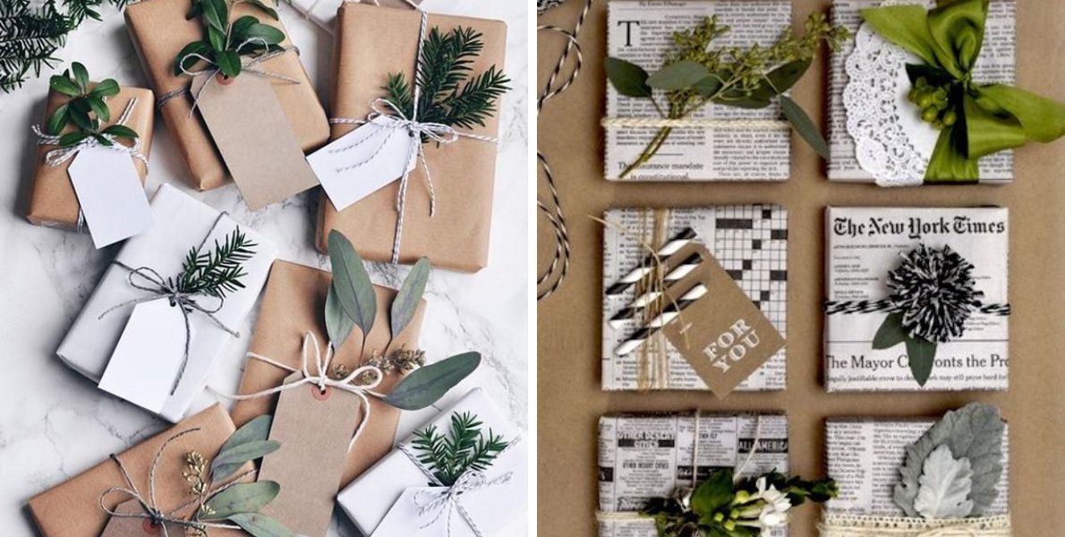 7 emballages de cadeaux de Noël plutôt écolos!