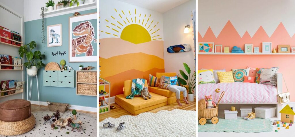 couleurs vives chambre enfant