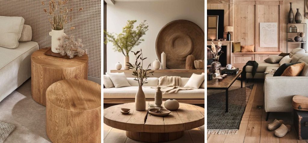 Le bois pour un salon cosy