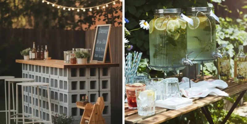 diy coin bar sur la terrasse