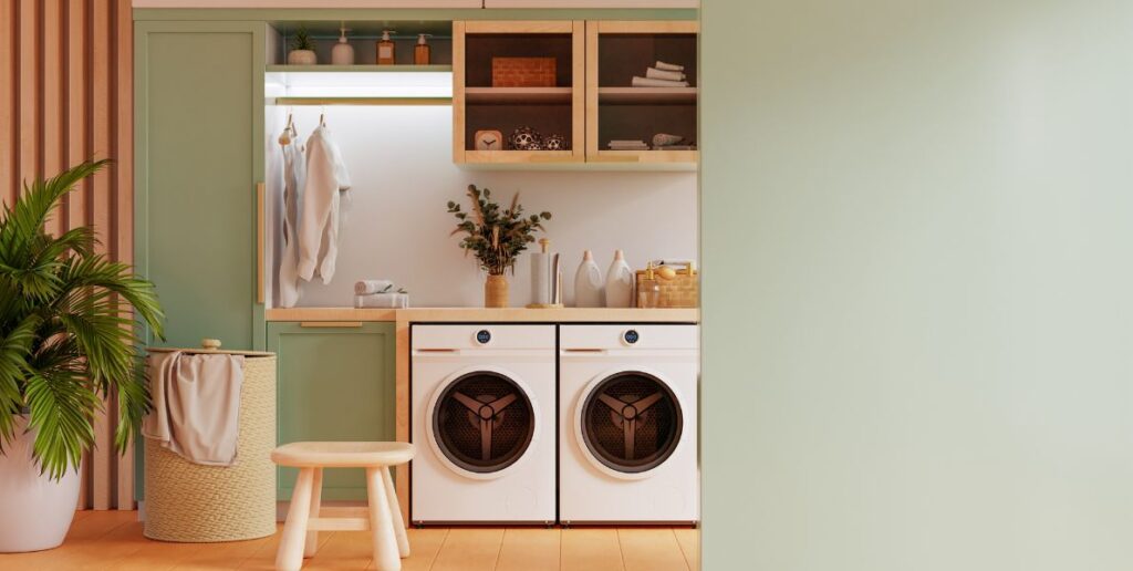 couleur dans la salle de lavage